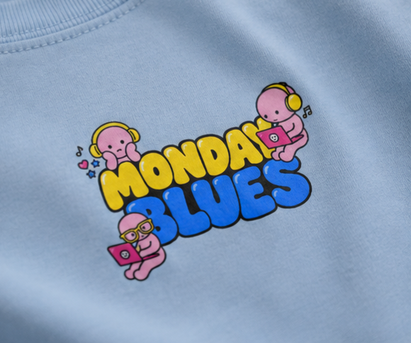 Monday Blues Oversized T-Shirt