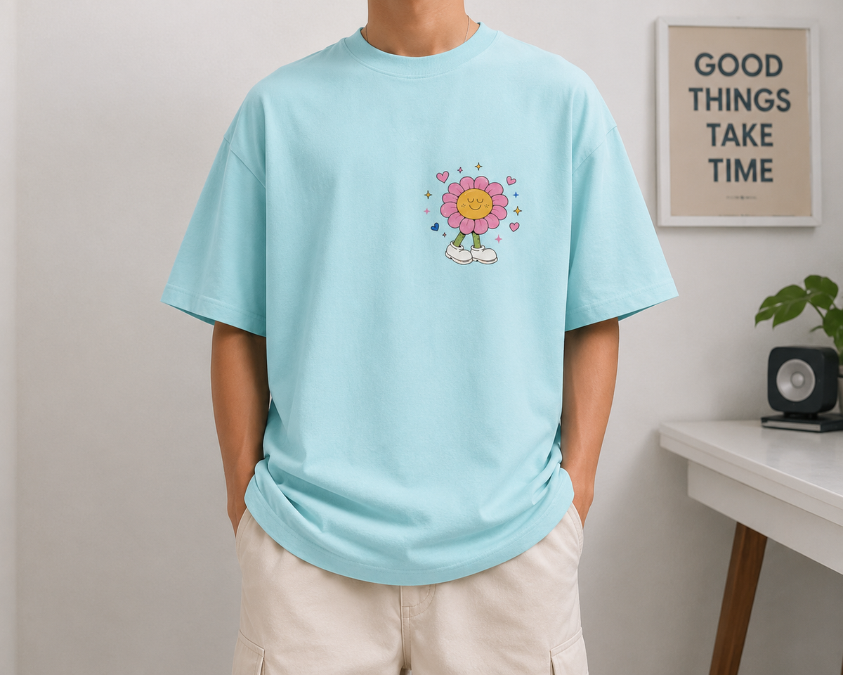 Keep Smiling Oversized T-Shirt