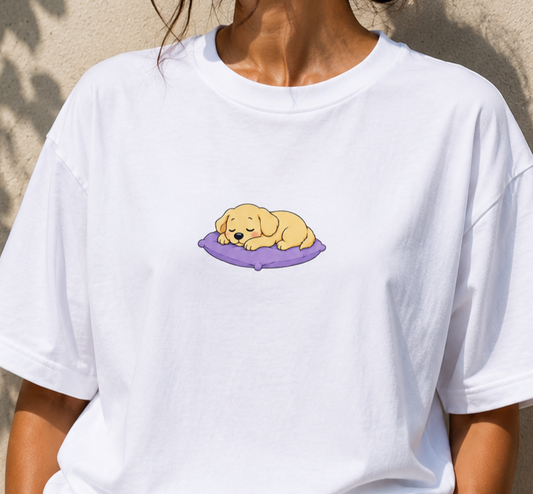 Just a Girl Oversized White T-Shirt