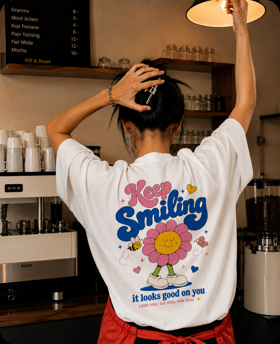 Keep Smiling Oversized T-Shirt